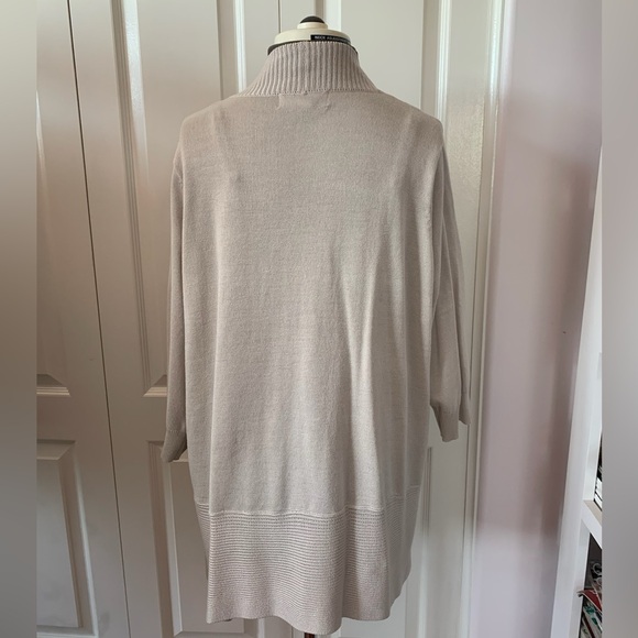 Magaschoni Women’s Sweater Cardigan Mid Length in Beige/Cream Size XL - Picture 5 of 6